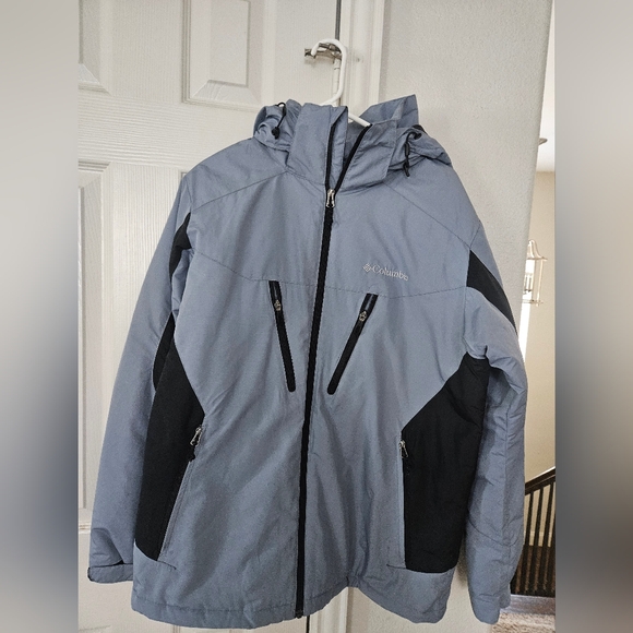 Columbia Men's Light Blue and Black Performance Jacket SZ Medium - Picture 1 of 5